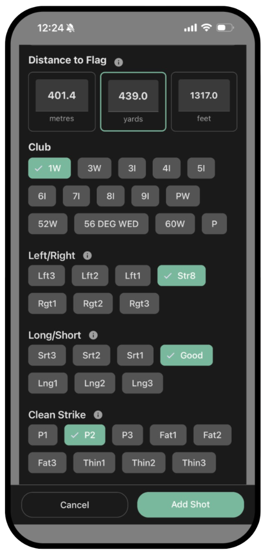 datatee advanced golf app screen datatee advanced golf app screen
